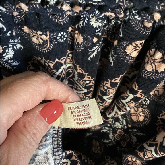 352 Mudd Blue Patterned Maxi Dress - Picture 4 of 5